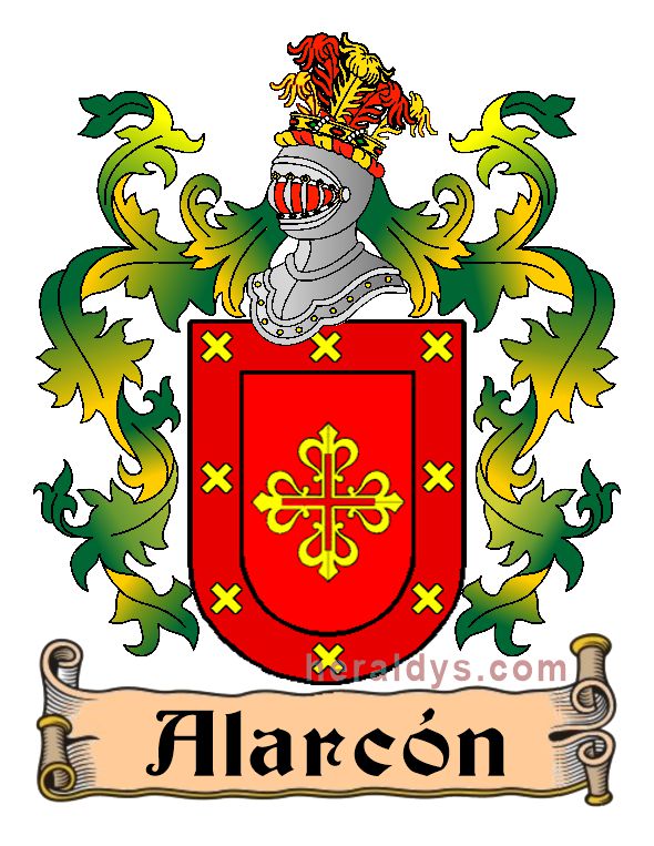 Escudo apellido Alarcón Escudo heráldico del apellido Alarcón