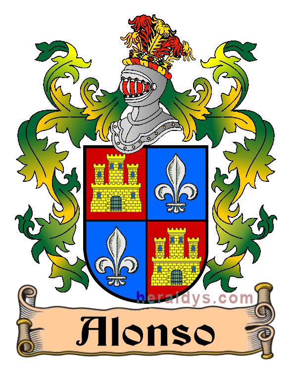 Escudo apellido Alonso-2 Escudo heráldico del apellido Alonso