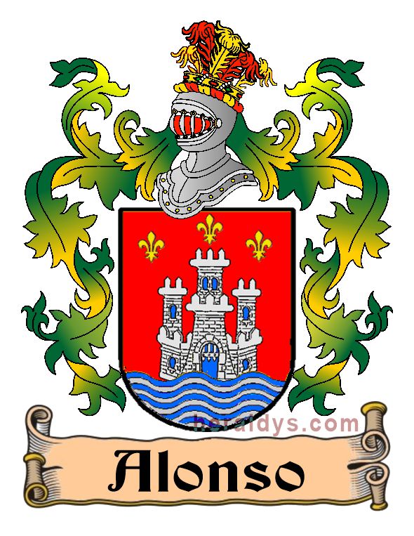 Escudo apellido Alonso-3 Escudo heráldico del apellido Alonso