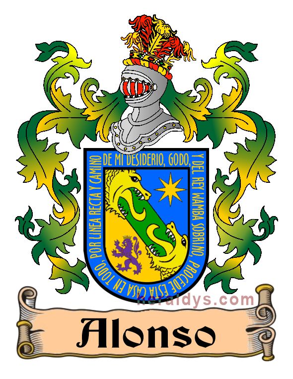 Escudo apellido Alonso Escudo heráldico del apellido Alonso
