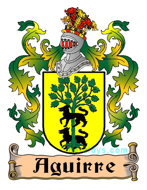 Escudo apellido Aguirre Escudo heráldico apellido Aguirre