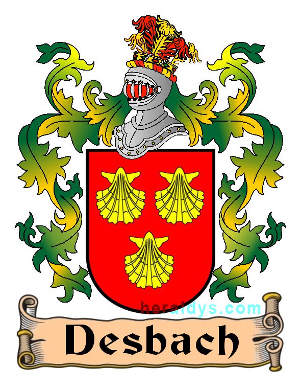 Escudo apellido Desbach Escudo apellido Desbach