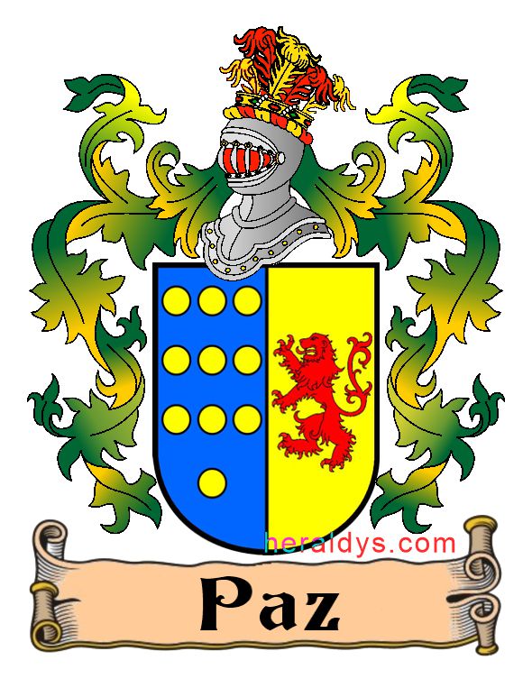 Escudo apellido Paz Escudo apellido Paz